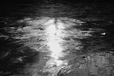 High angle view of sea water