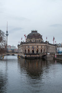 Fountain in river