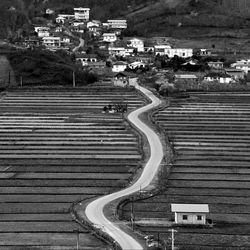 Residential buildings in town