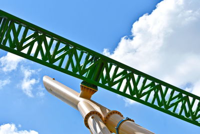 Low angle view of bridge against sky