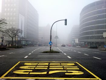 View of city street