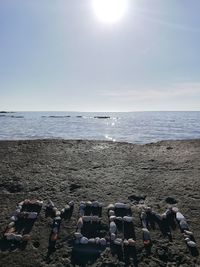 Scenic view of sea against sky