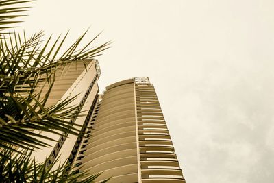 Low angle view of modern building against sky