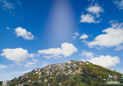 Low angle view of buildings against sky