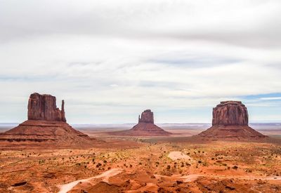 Rock formations in a desert