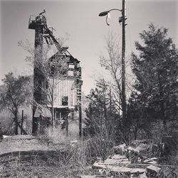 Built structure with trees in background