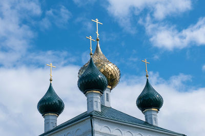 Low angle view of traditional building against sky