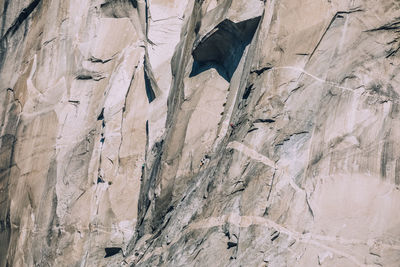 Low angle view of rock formation