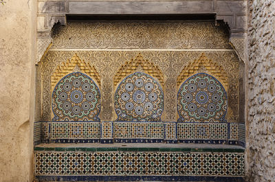 Low angle view of ornate building