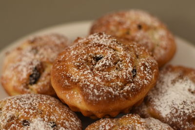 Close-up of dessert in plate