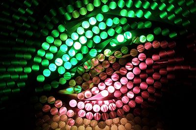 Close-up of illuminated lights