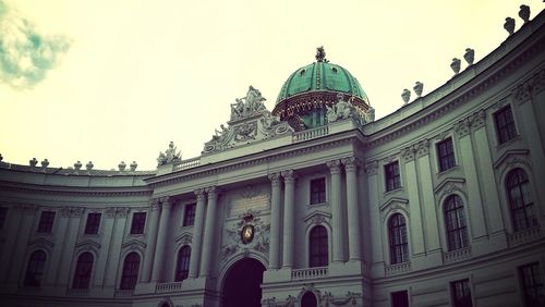 Low angle view of historical building