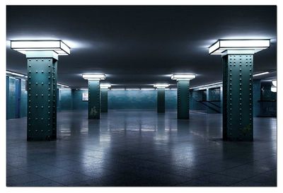 Empty corridor of building