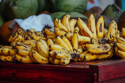 Close-up of bananas for sale at market