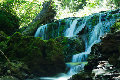 River flowing through rocks