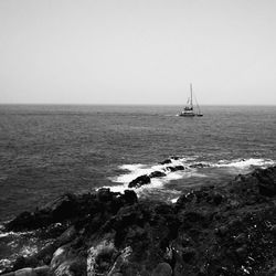 Sailboat in sea