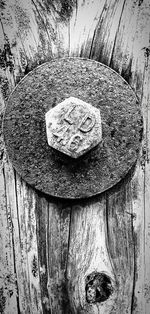 Close-up of old wooden door