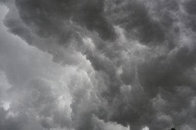 Low angle view of storm clouds in sky