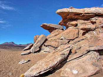 Rock formations in desert