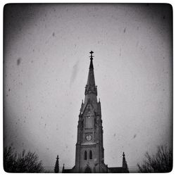 Low angle view of church against sky