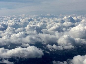 Aerial view of cloudscape