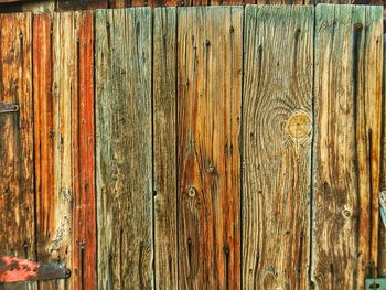 Close-up of wooden door