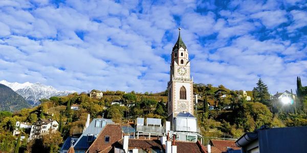 Panoramic view of buildings against sky