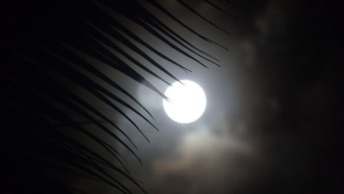 Scenic view of sky at night