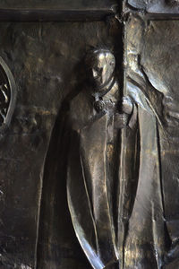 Close-up of old statue