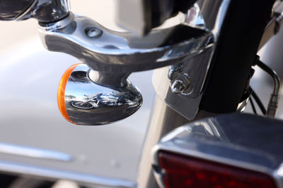 High angle view of bicycle