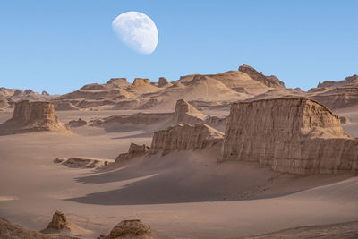 Scenic view of desert against sky