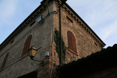 Low angle view of building against sky
