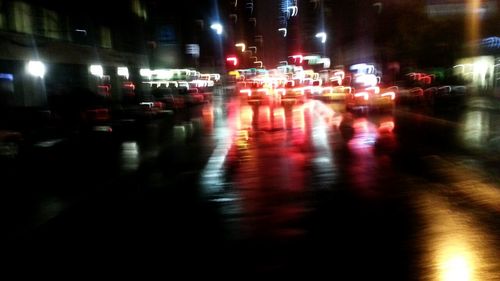 City street at night