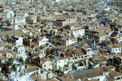 High angle view of cityscape