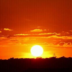 Scenic view of landscape at sunset