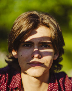 Close-up portrait of young man