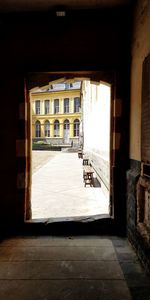 Entrance of building