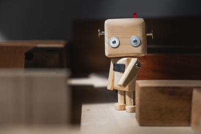 Close-up of stuffed toy on table