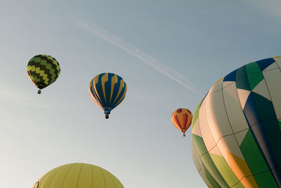 Multi color hot air balloon