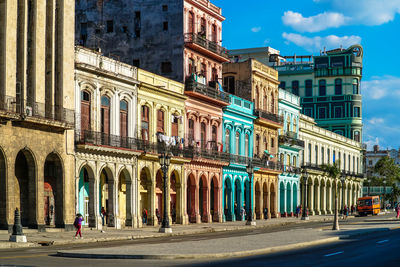 View of old building in city