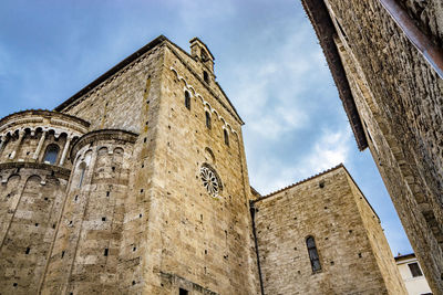 Low angle view of historical building against sky