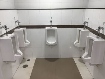 Empty seats in bathroom