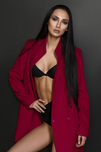 Portrait of young woman