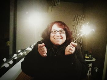 Portrait of young woman