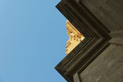 Low angle view of temple against clear sky