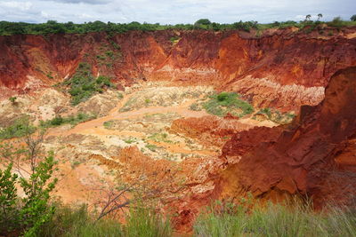 View of rock formations