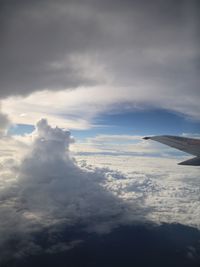 Aerial view of cloudy sky