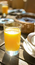 Close-up of drink on table