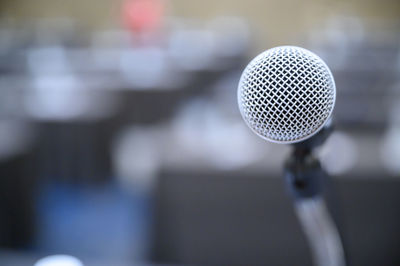 Close-up of lighting equipment