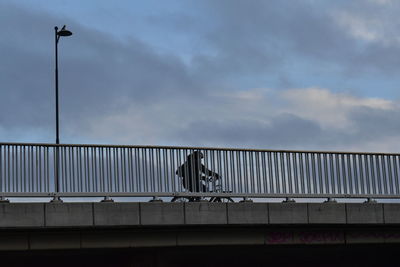 Low angle view of bridge against sky